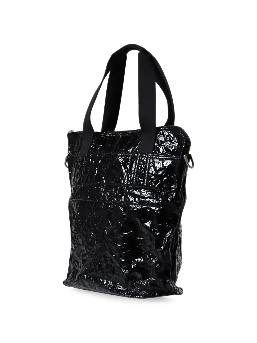 Rick Owens Kleine shopper met gekreukte afwerking Zwart