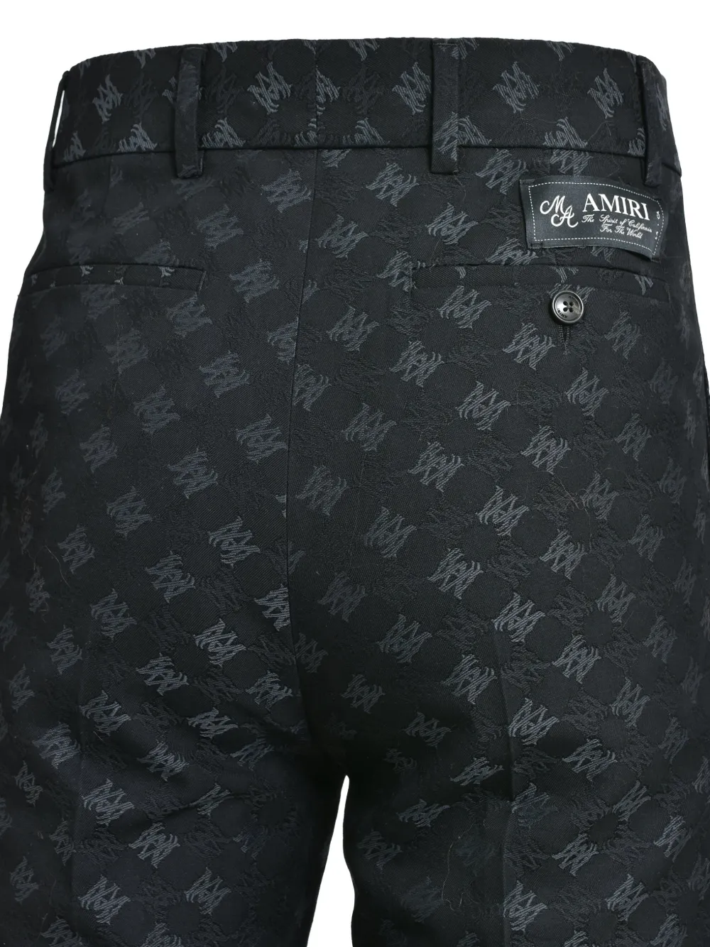 AMIRI MA Quad flared broek met jacquard Zwart