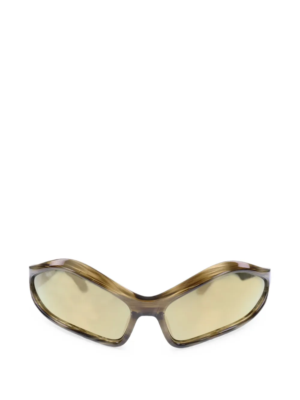 Balenciaga Fennec oval-frame sunglasses - Marrone
