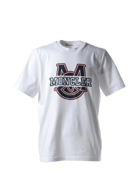 Moncler camiseta de algodón con logo estampado