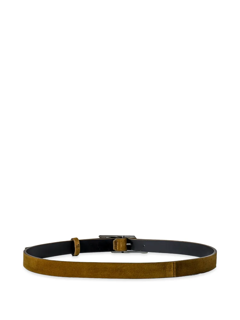 The Attico Suède skinny riem Bruin