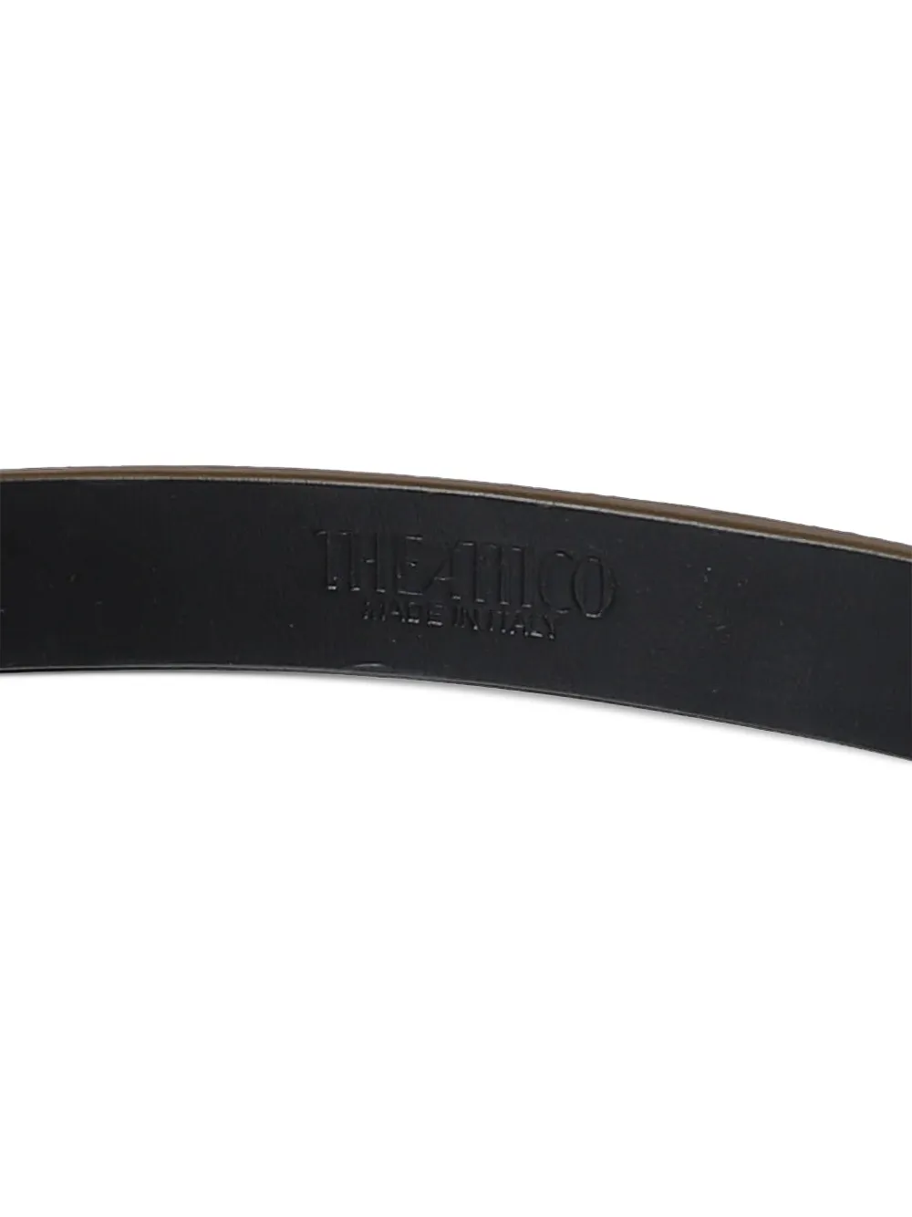 The Attico Suède skinny riem Bruin