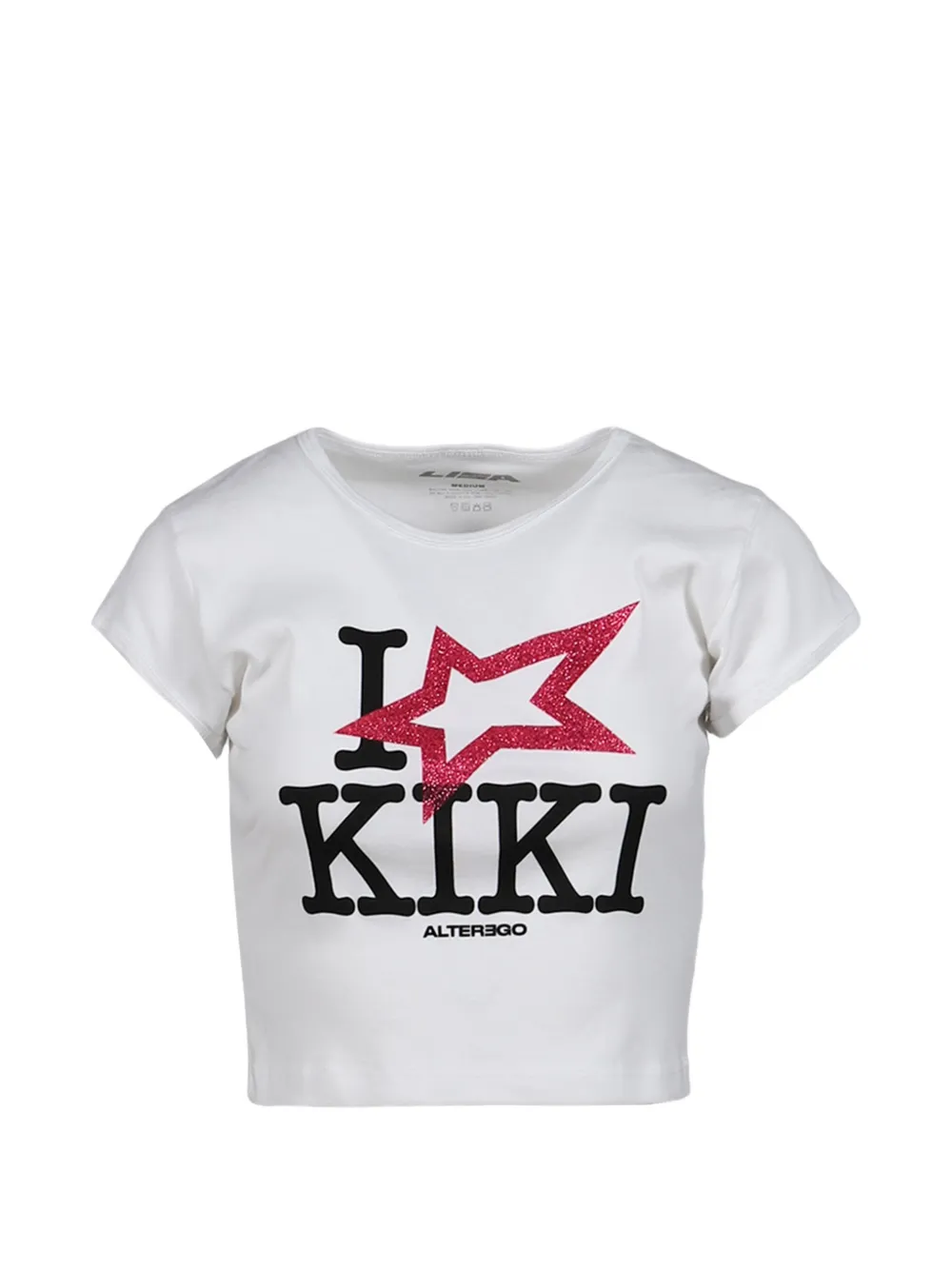Alter Ego x Lisa logo-print cropped T-shirt