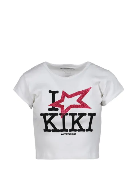 Alter Ego x Lisa logo-print cropped T-shirt