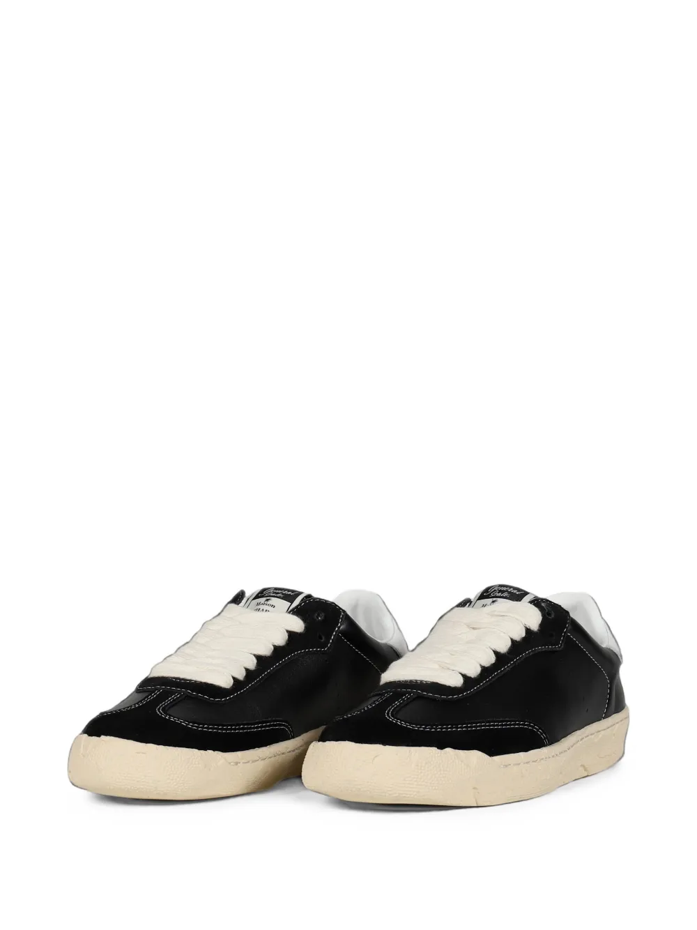 Maison MIHARA YASUHIRO Rhone leather sneakers Zwart