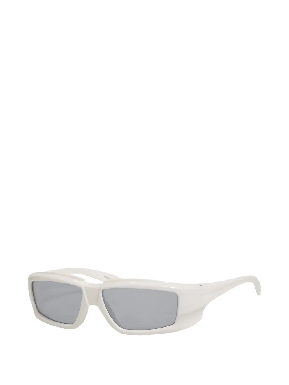 Rick Owens Rick zonnebril met geometrisch montuur Wit