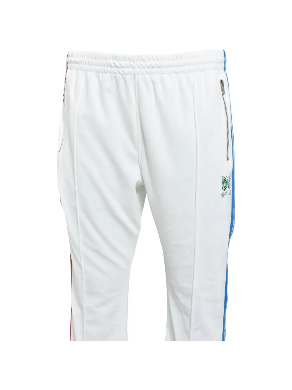 BREATH x Needles fluwelen trainingsbroek met zijstreep Wit