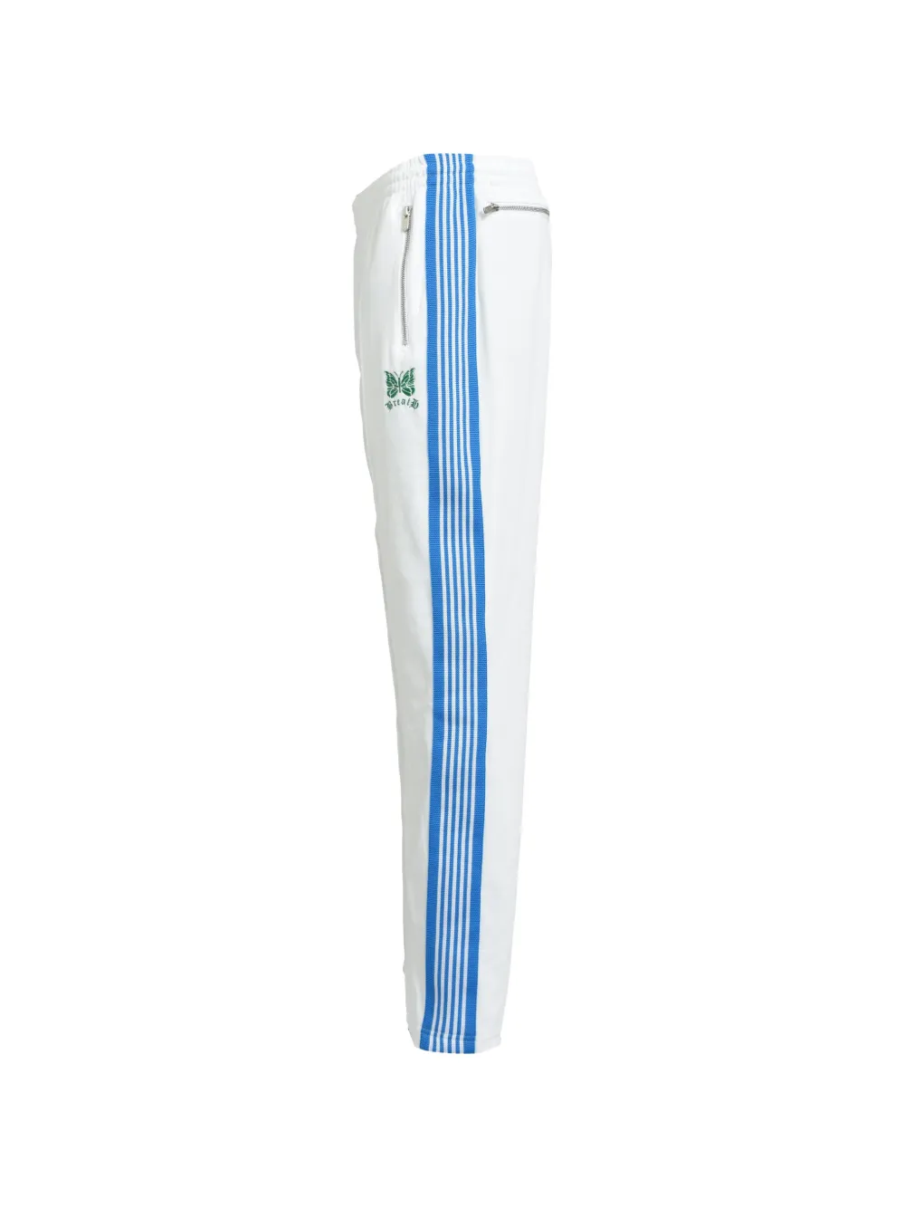 BREATH x Needles fluwelen trainingsbroek met zijstreep Wit