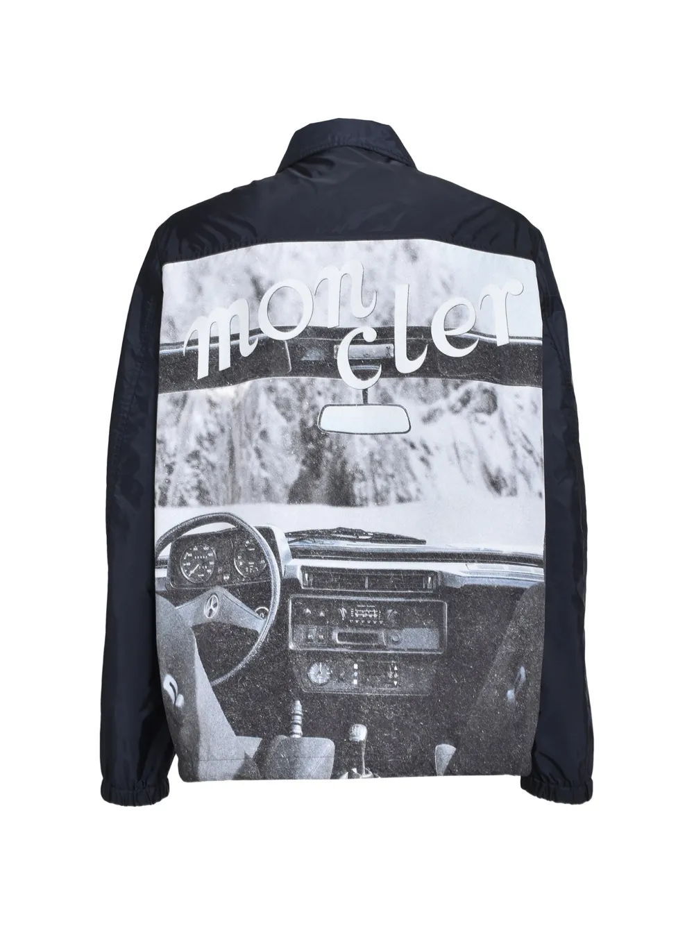 Moncler x Mercedes-Benz by NIGO Sopdu jack met grafische print Blauw