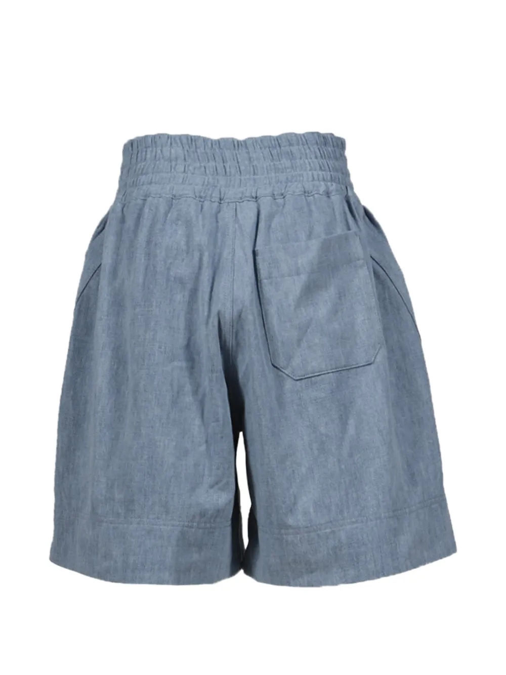 Rabanne Bermuda shorts met logopatch Blauw