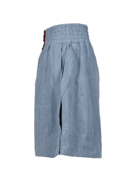 Rabanne bermudas con parche del logo