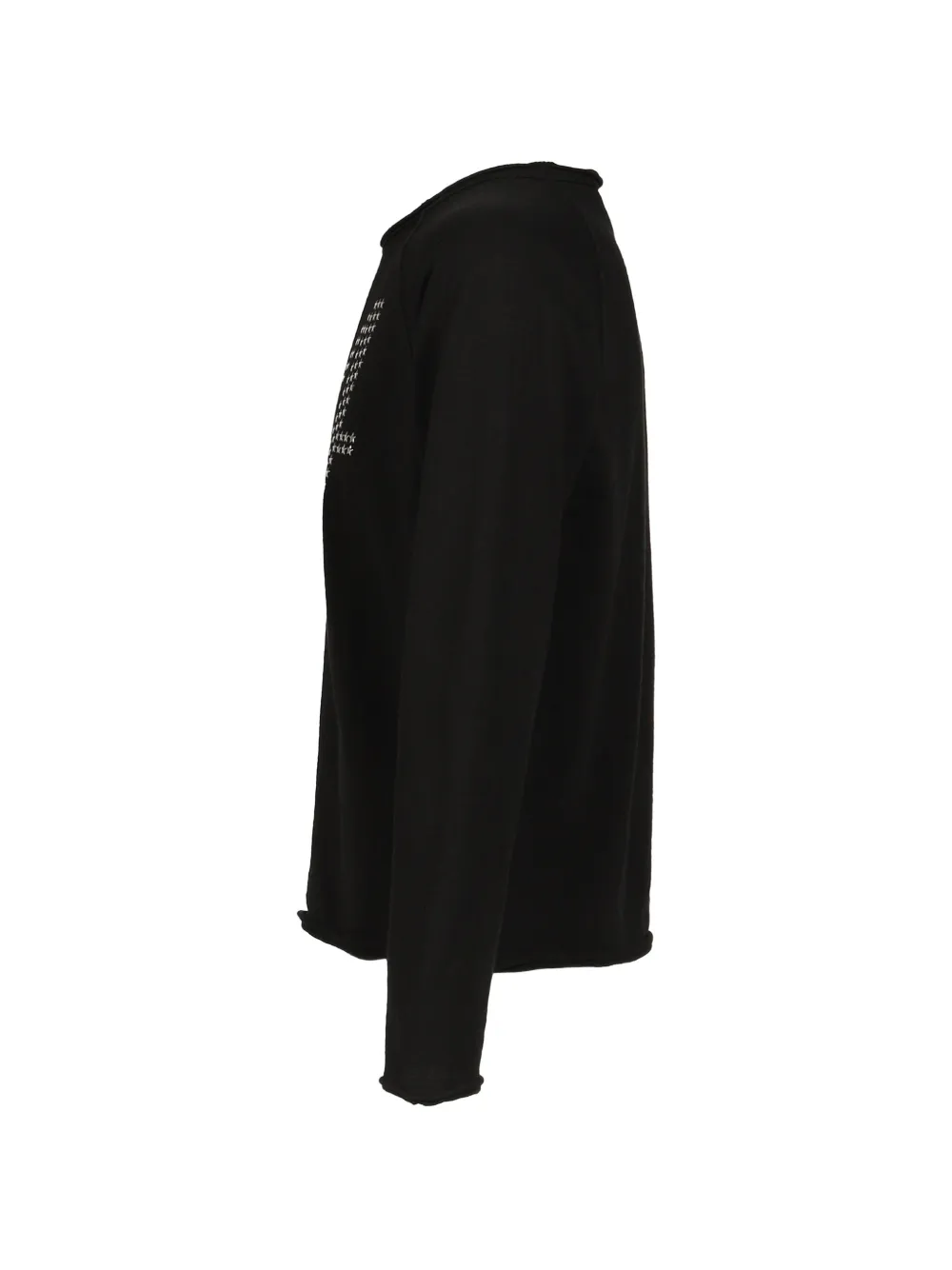 AMBUSH Gerafeld T-shirt met lange mouwen en sterpatroon Zwart