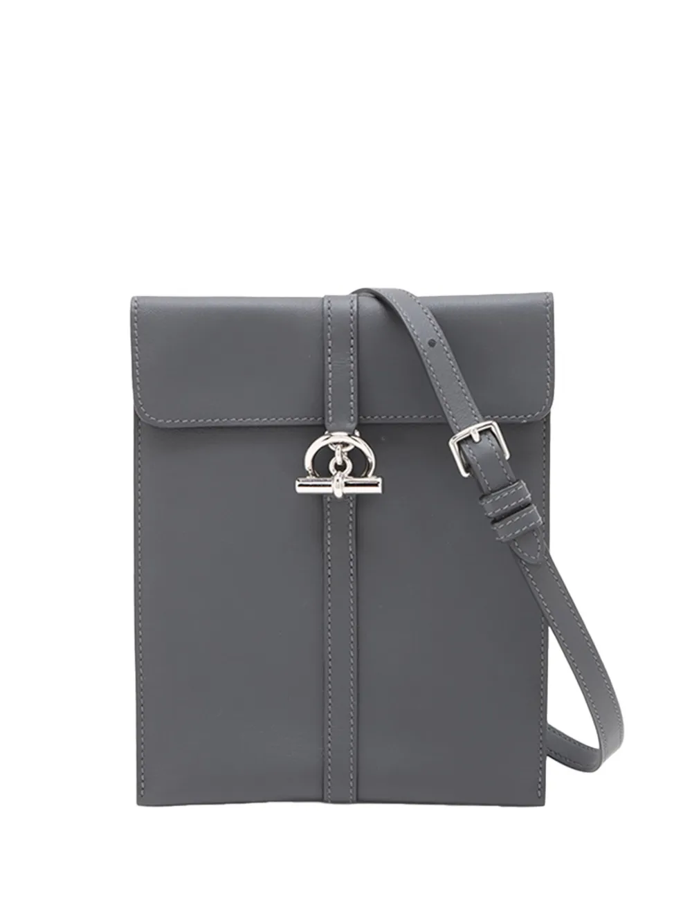 Hermès Pre-Owned 2025 Swift Glenan To Go Pouch crossbody bag - Grigio
