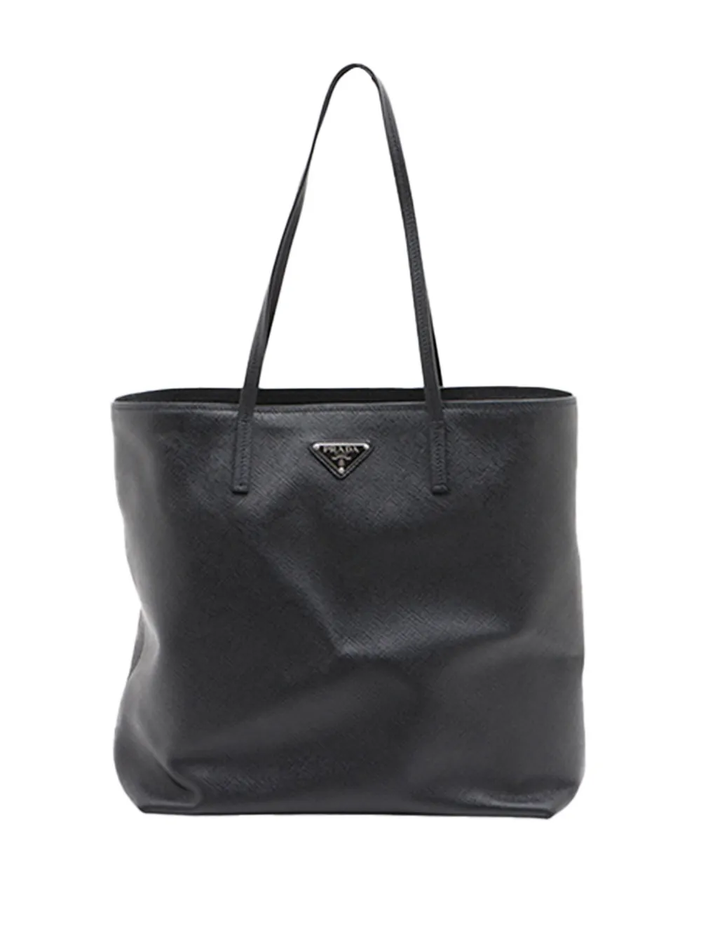 Prada Pre-Owned Borsa tote Cuir in pelle Saffiano 2013-2026 - Nero
