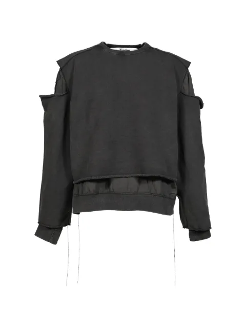 midorikawa layered cut-off sweatshirt