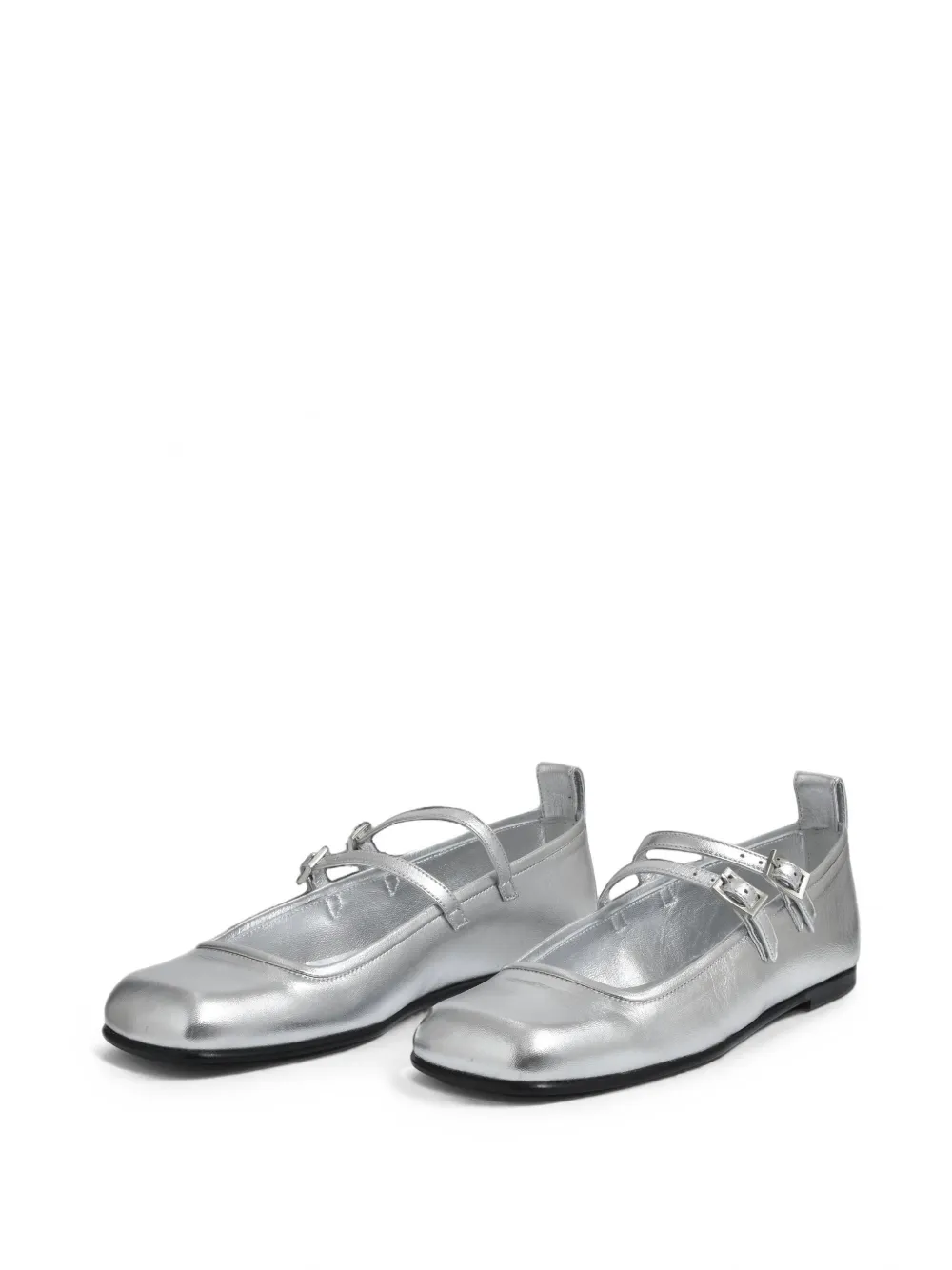 Nodaleto Bulla Rina buckle ballet flats Zilver