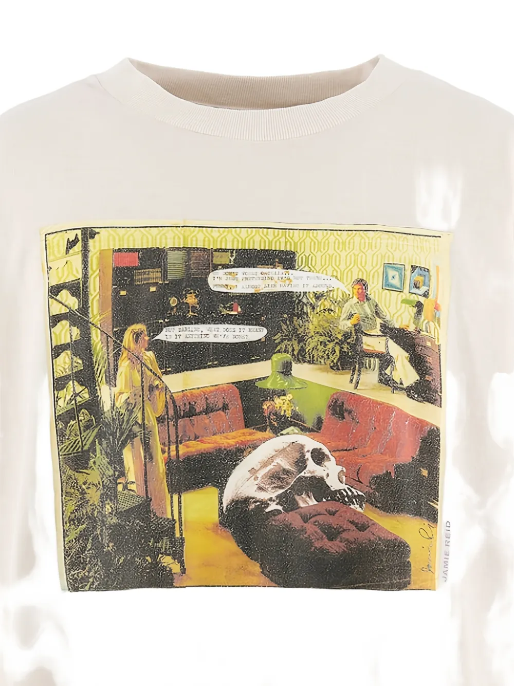 SAINT MXXXXXX x Jamie Reid T-shirt met grafische print Beige