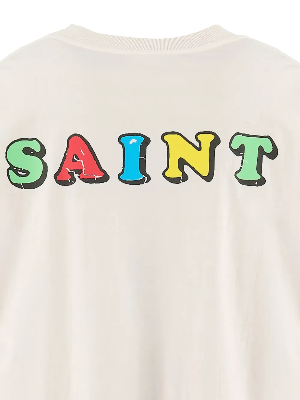 SAINT MXXXXXX x Jamie Reid T-shirt met grafische print Beige