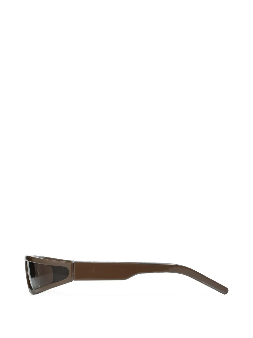 Rick Owens Fog zonnebril met rechthoekig montuur Bruin