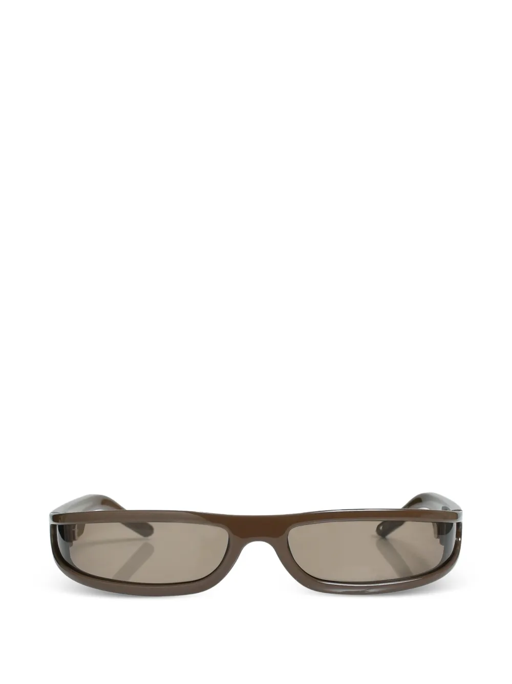 Rick Owens Fog rectangle-frame sunglasses - Marrone
