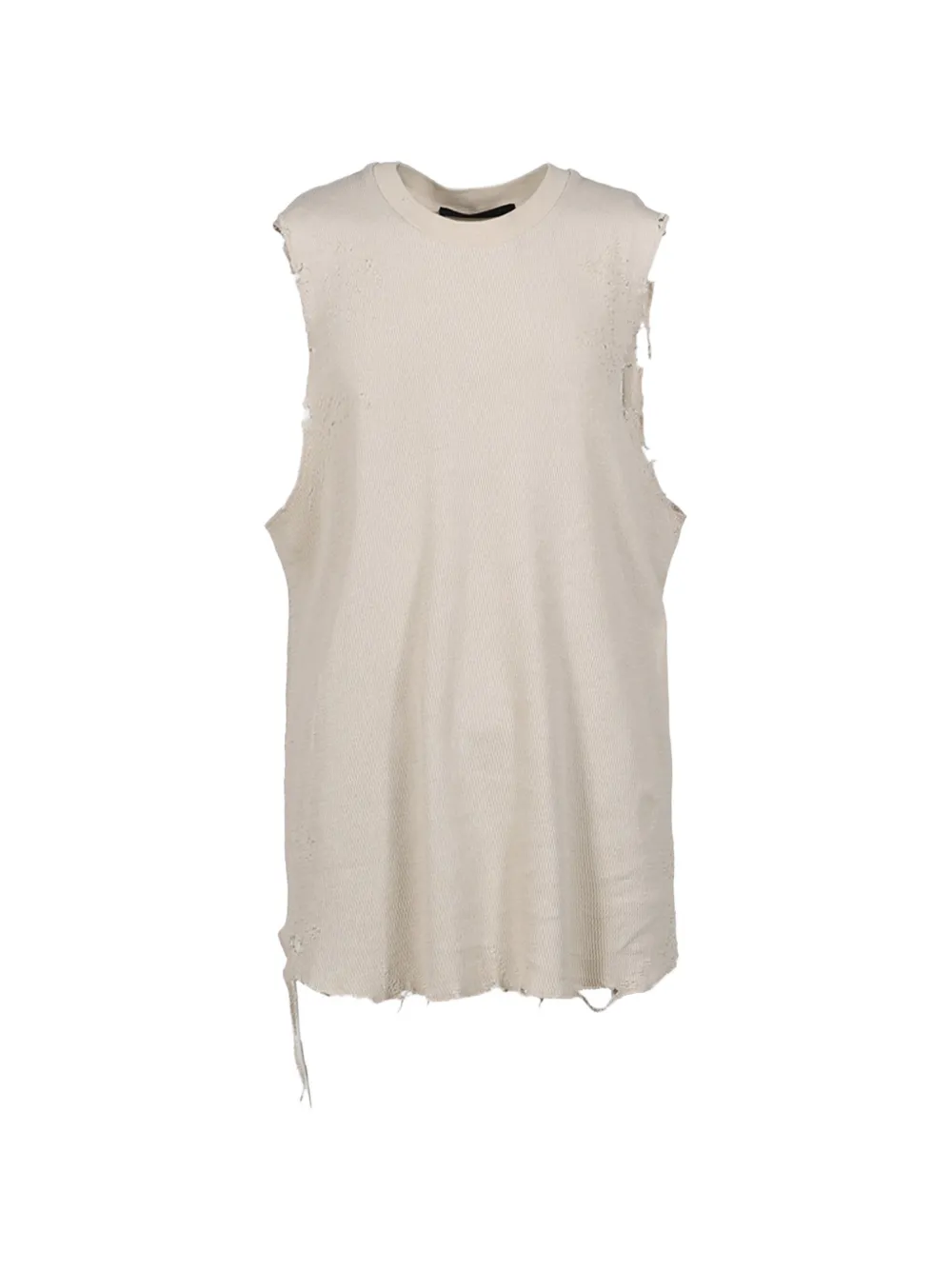 JUN/NAKAYAMA distressed thermal T-shirt - Toni neutri