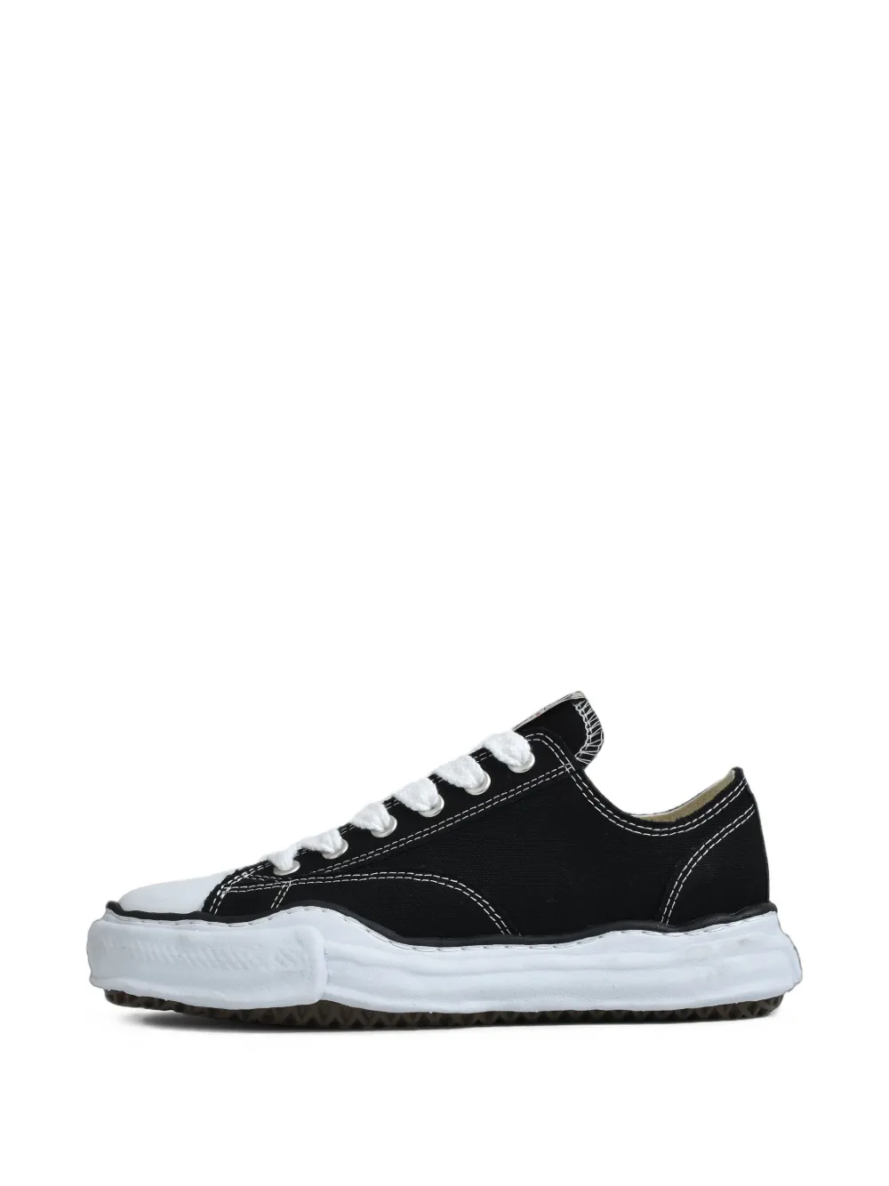 Maison MIHARA YASUHIRO Peterson OG canvas low-top sneakers Zwart