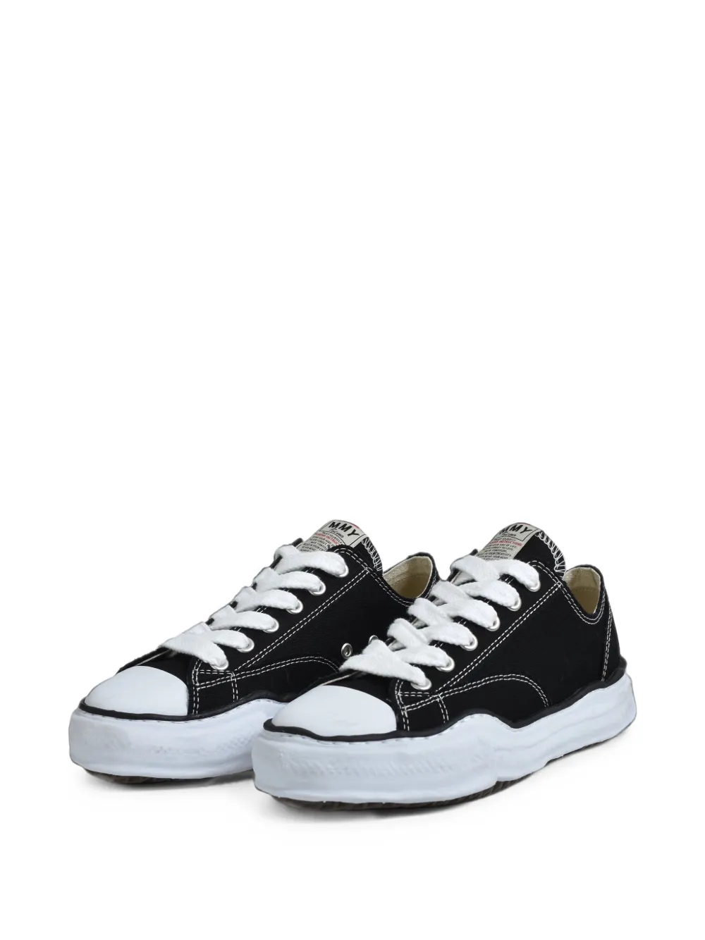 Maison MIHARA YASUHIRO Peterson OG canvas low-top sneakers Zwart
