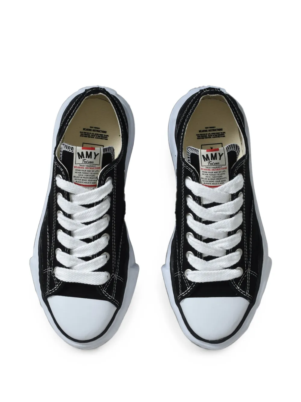 Maison MIHARA YASUHIRO Peterson OG canvas low-top sneakers Zwart