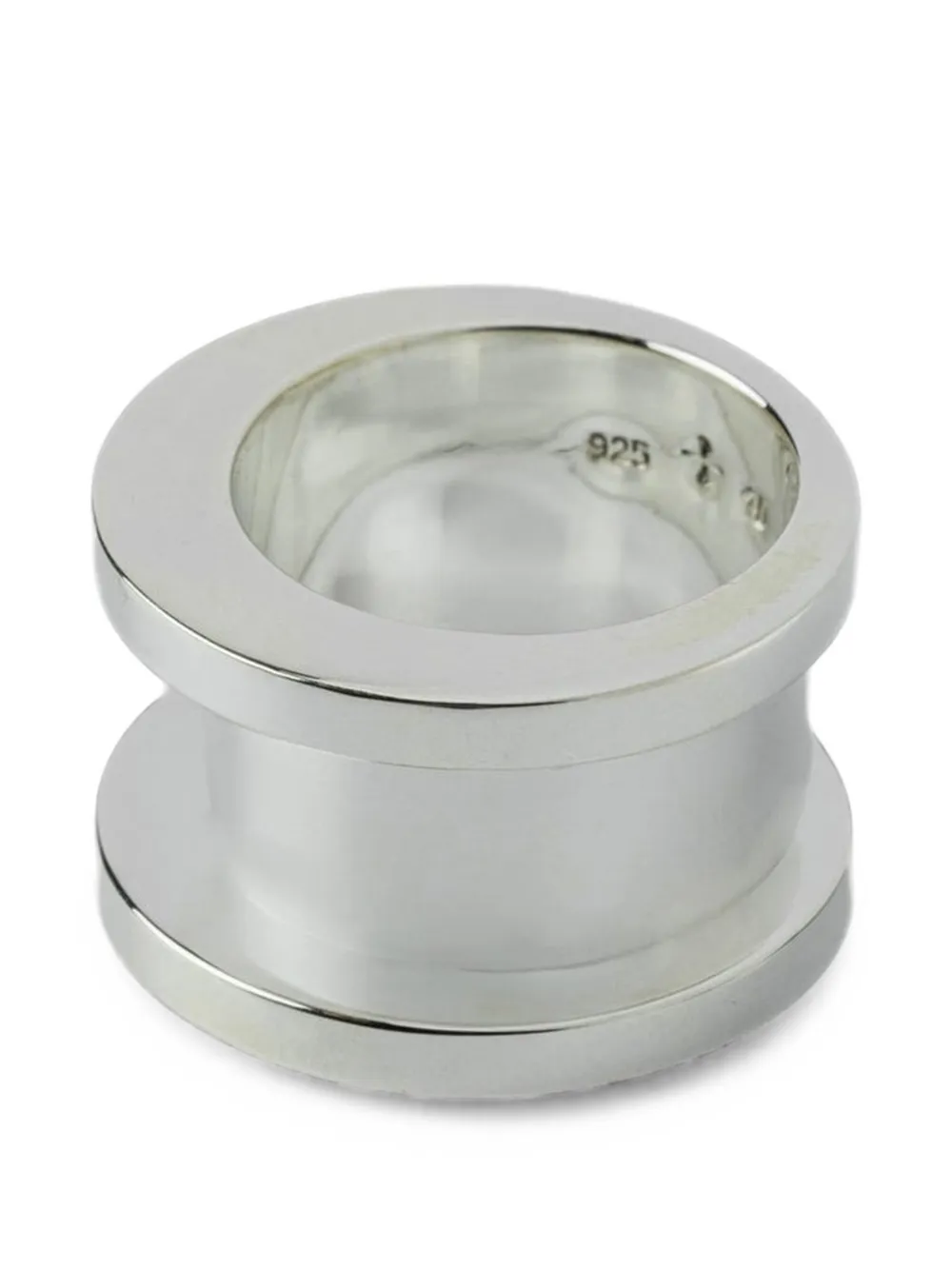 Parts of Four Crescent Channel ring - Silber