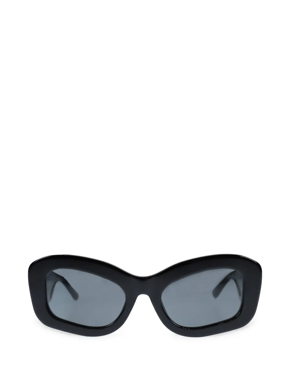The Attico x Linda Farrow Harry rectangle-frame sunglasses - Nero