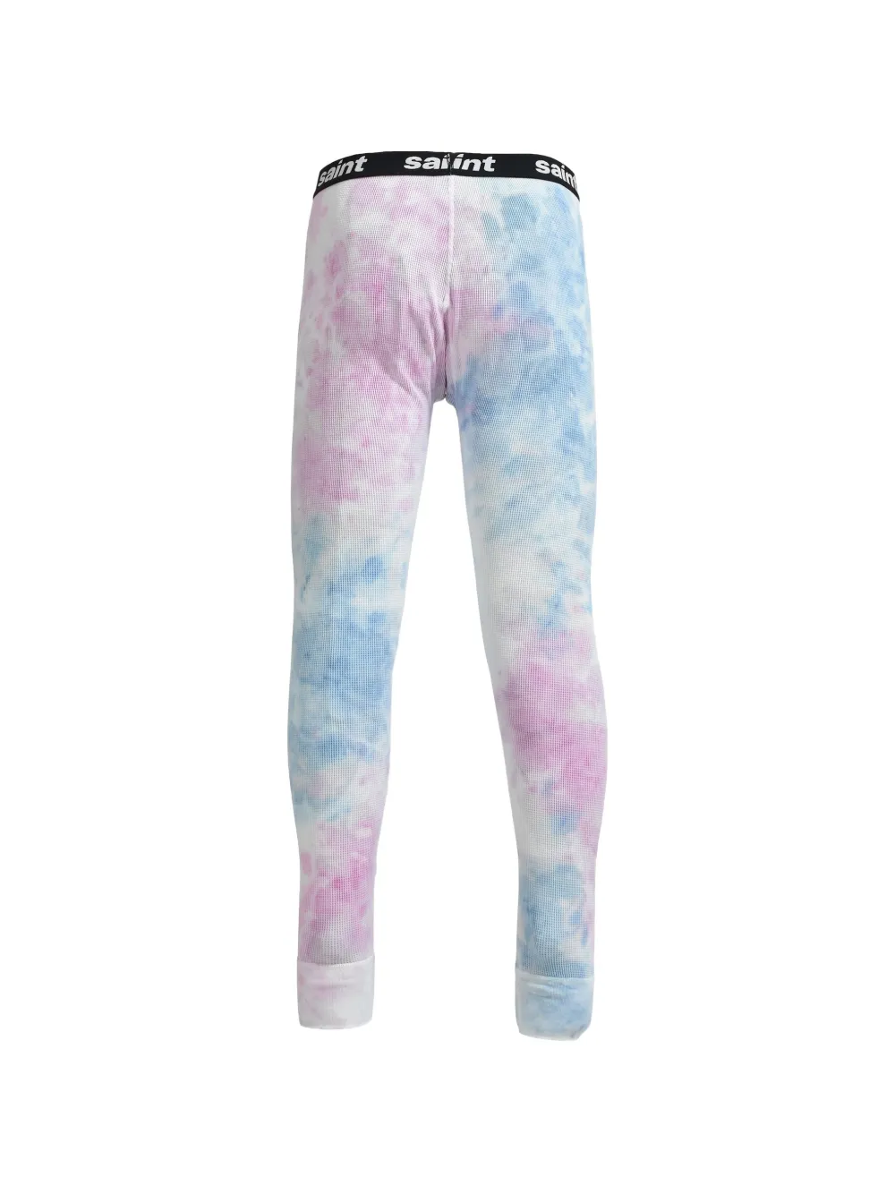 SAINT MXXXXXX Wafelgebreide thermobroek met tie-dye print Roze