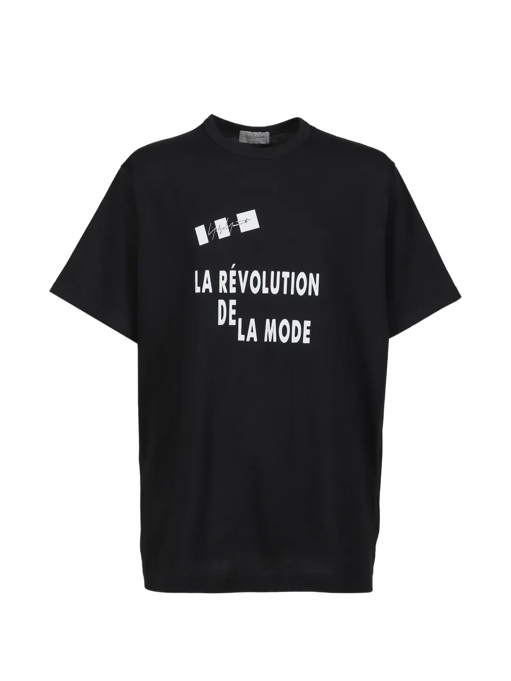 Yohji Yamamoto slogan-print T-shirt - Schwarz