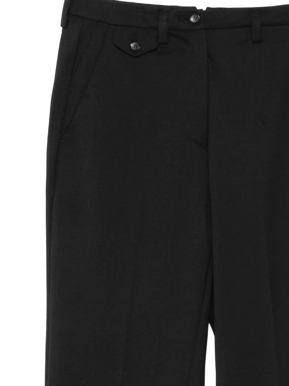 Seventy Pantalon met gespdetail en persvouw Zwart