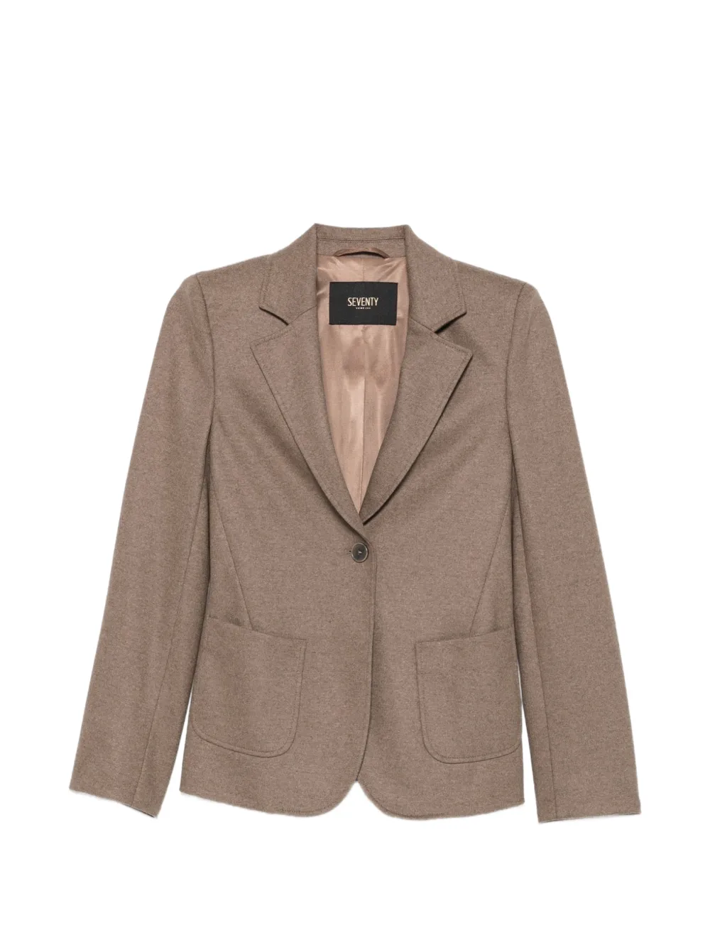 Seventy Blazer monopetto con tasca - Marrone