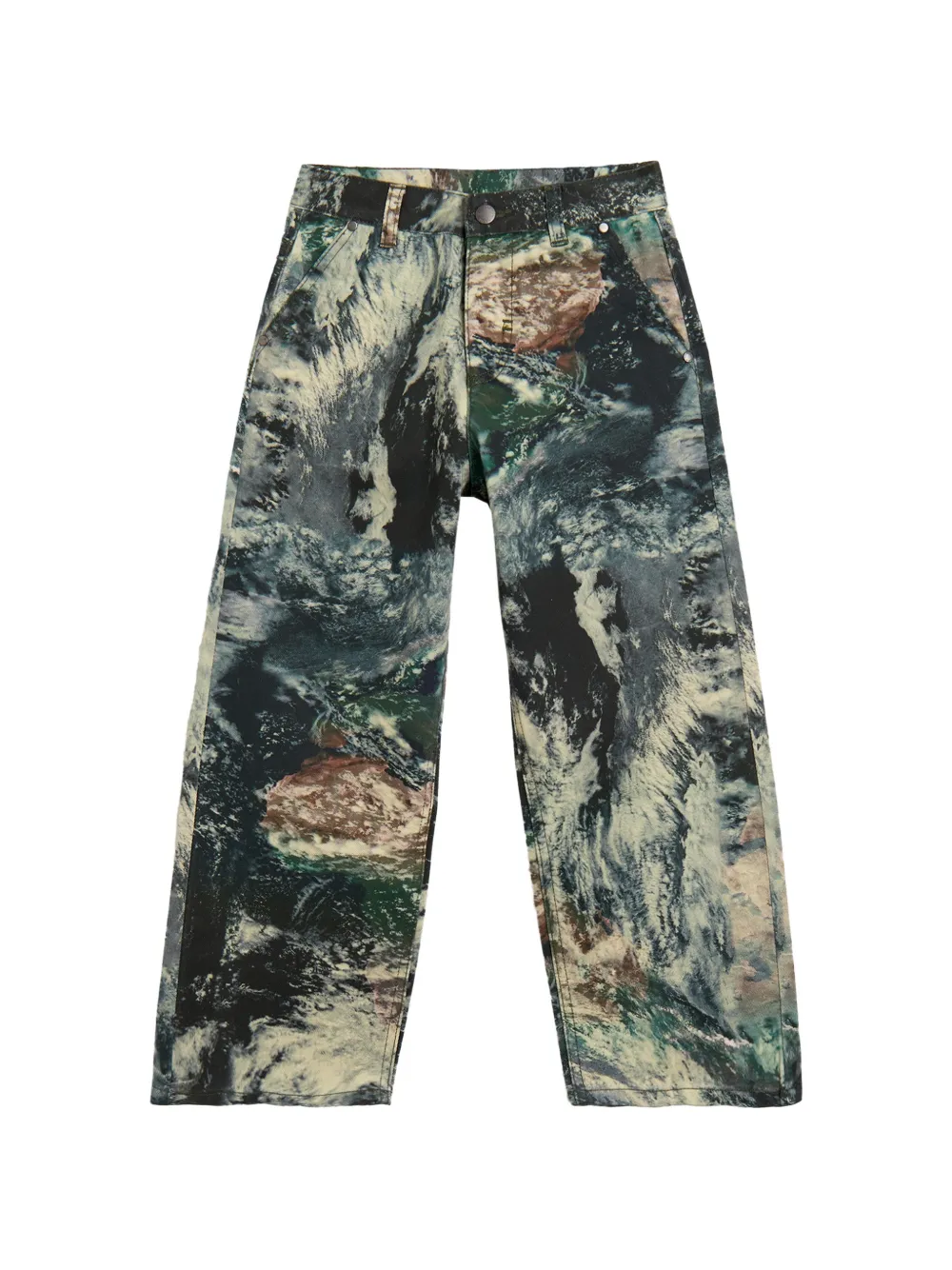 Stella McCartney Kids graphic-print jeans - Blau