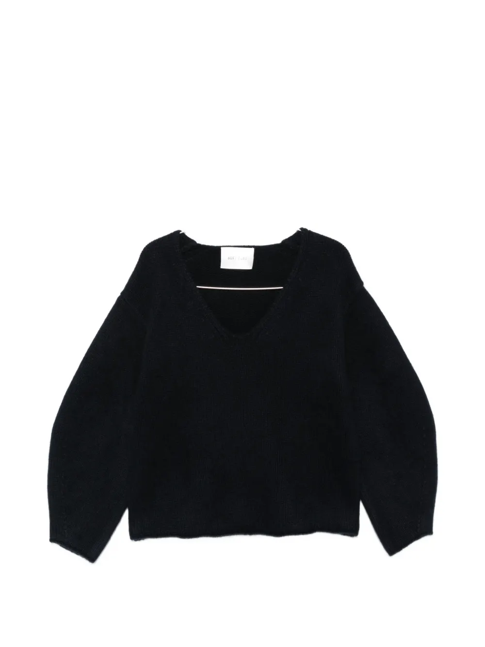 Soft Goat V-neck raglan-sleeve sweater - Blu