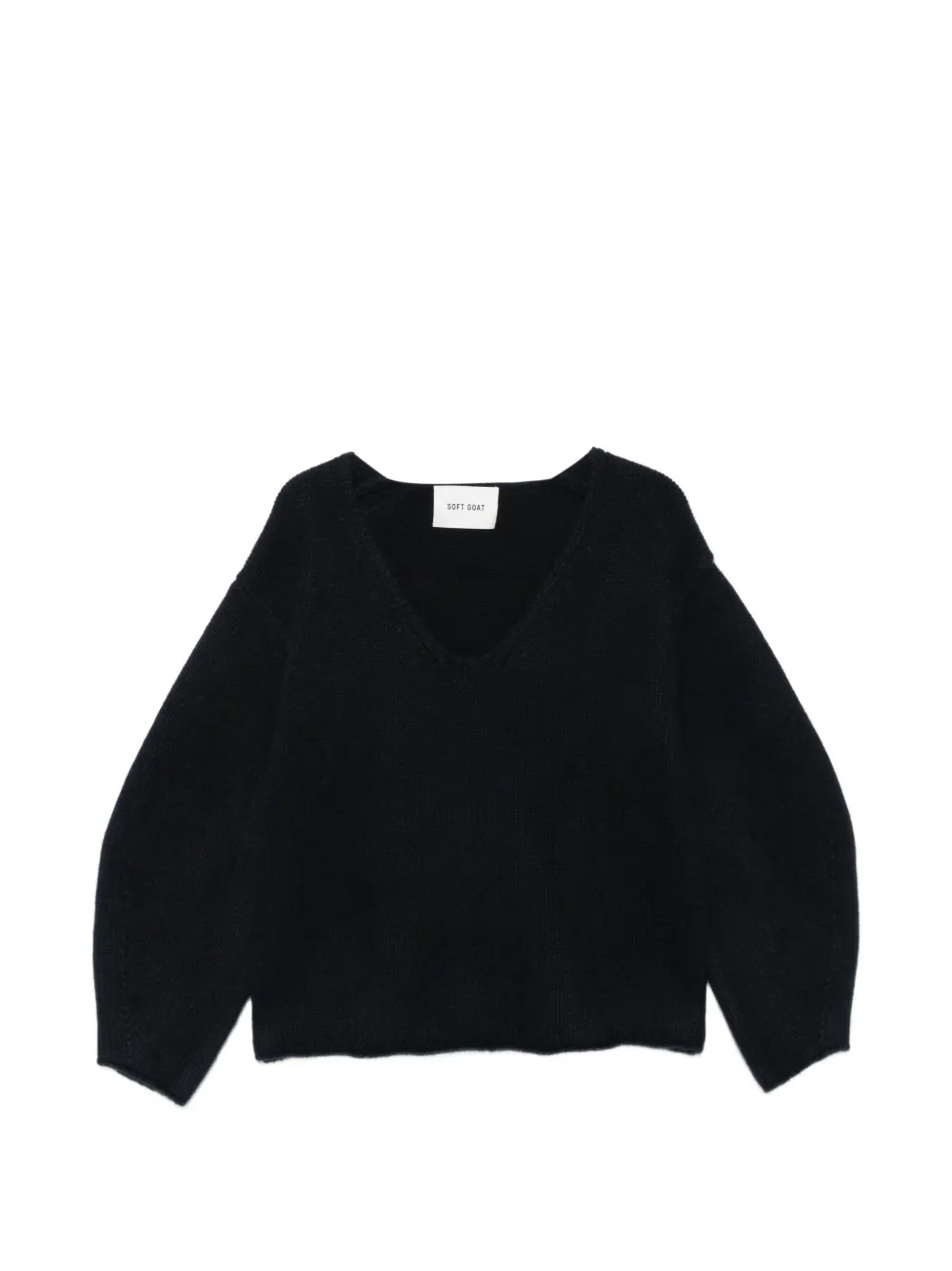 Soft Goat V-neck raglan-sleeve sweater