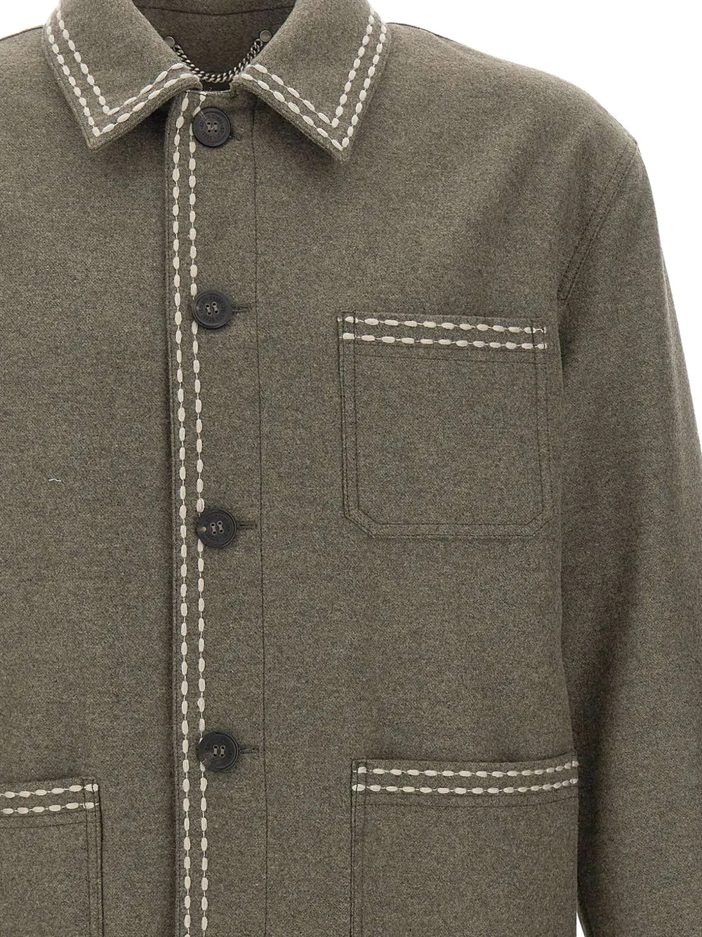 Golden Goose Gary jack met contrasterende stiksels Groen