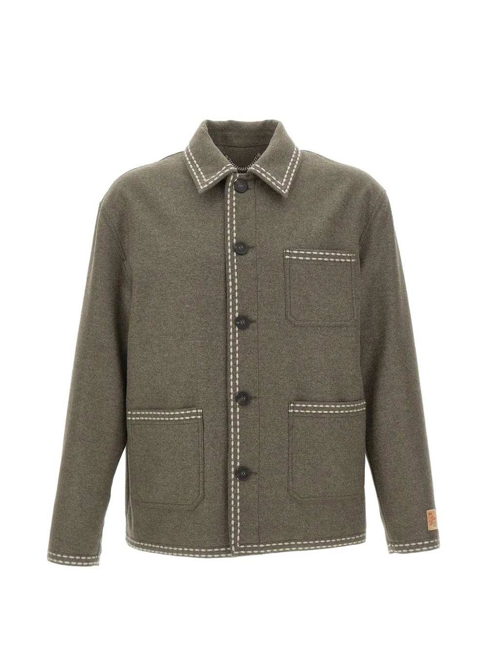 Golden Goose Gary contrast-stitch jacket - Verde