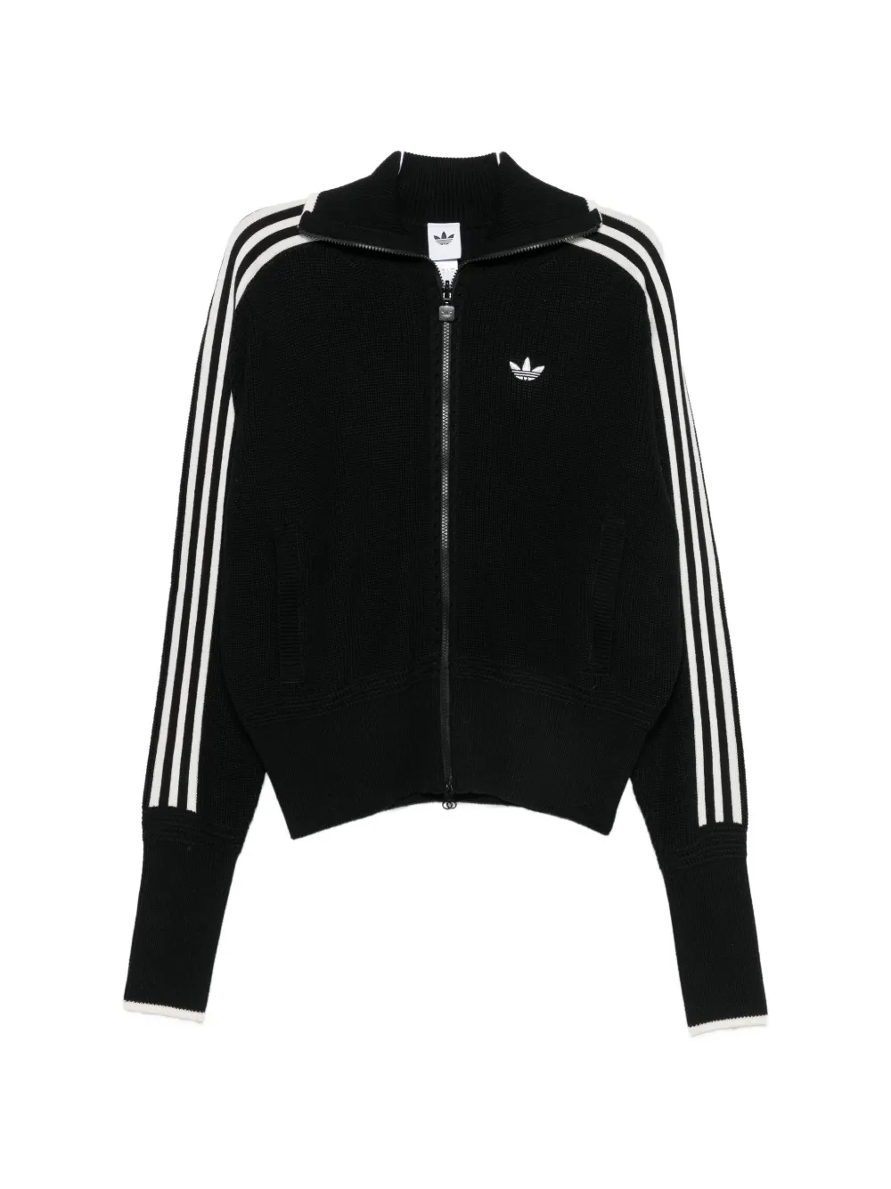 adidas Firebirdside-stripe Trefoil-logo cardigan - Nero