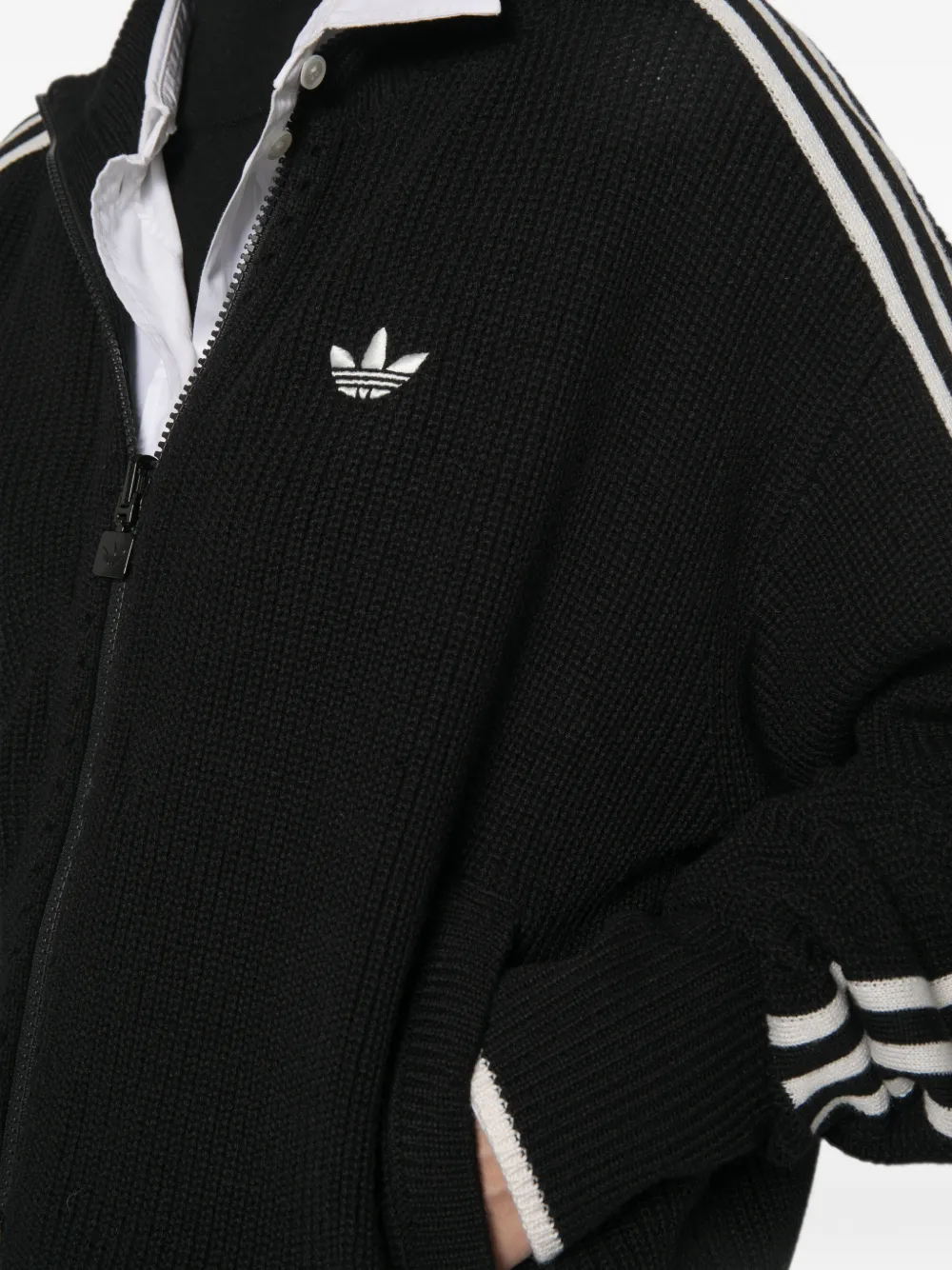 adidas Vest met trefoil-logo en Firebird-zijstreep Zwart