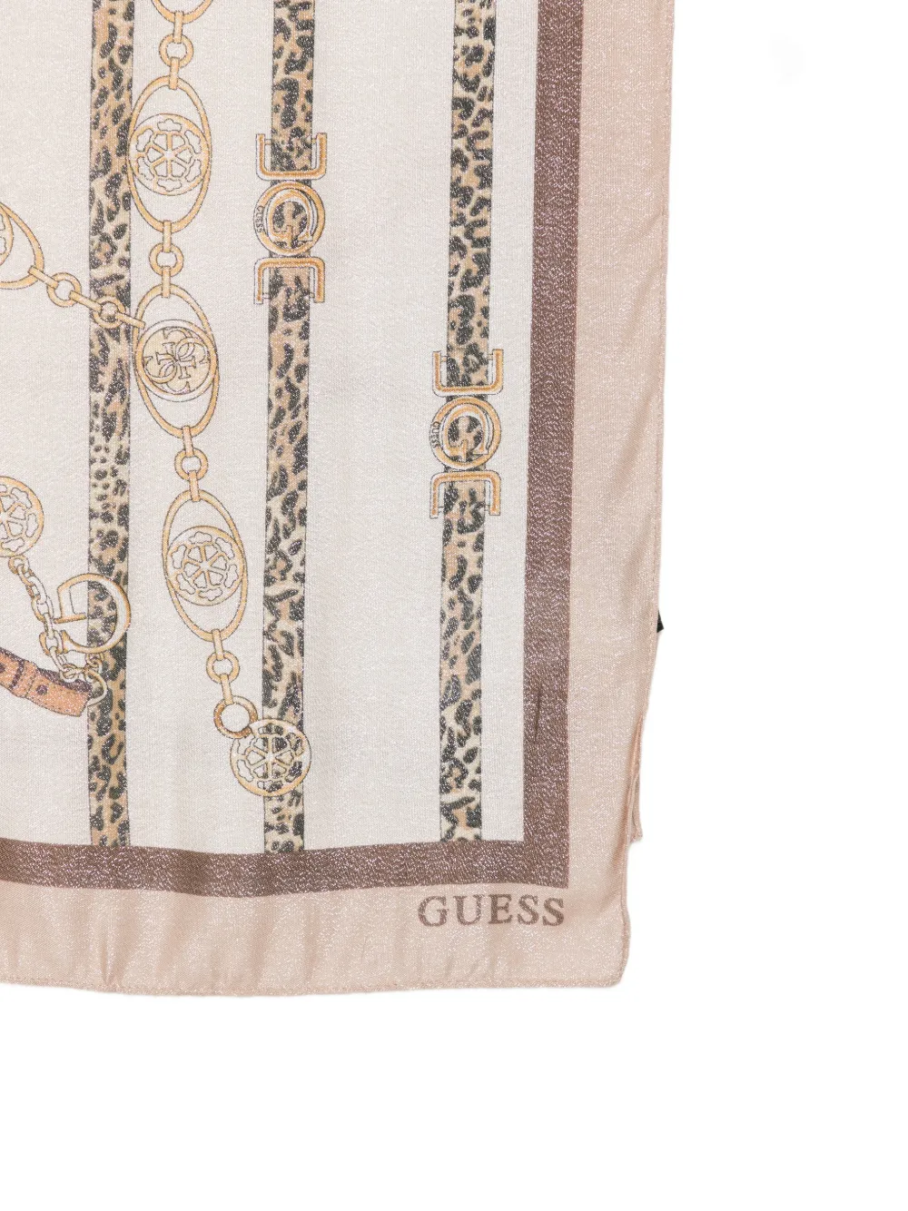 GUESS USA Sjaal met luipaardprint Beige