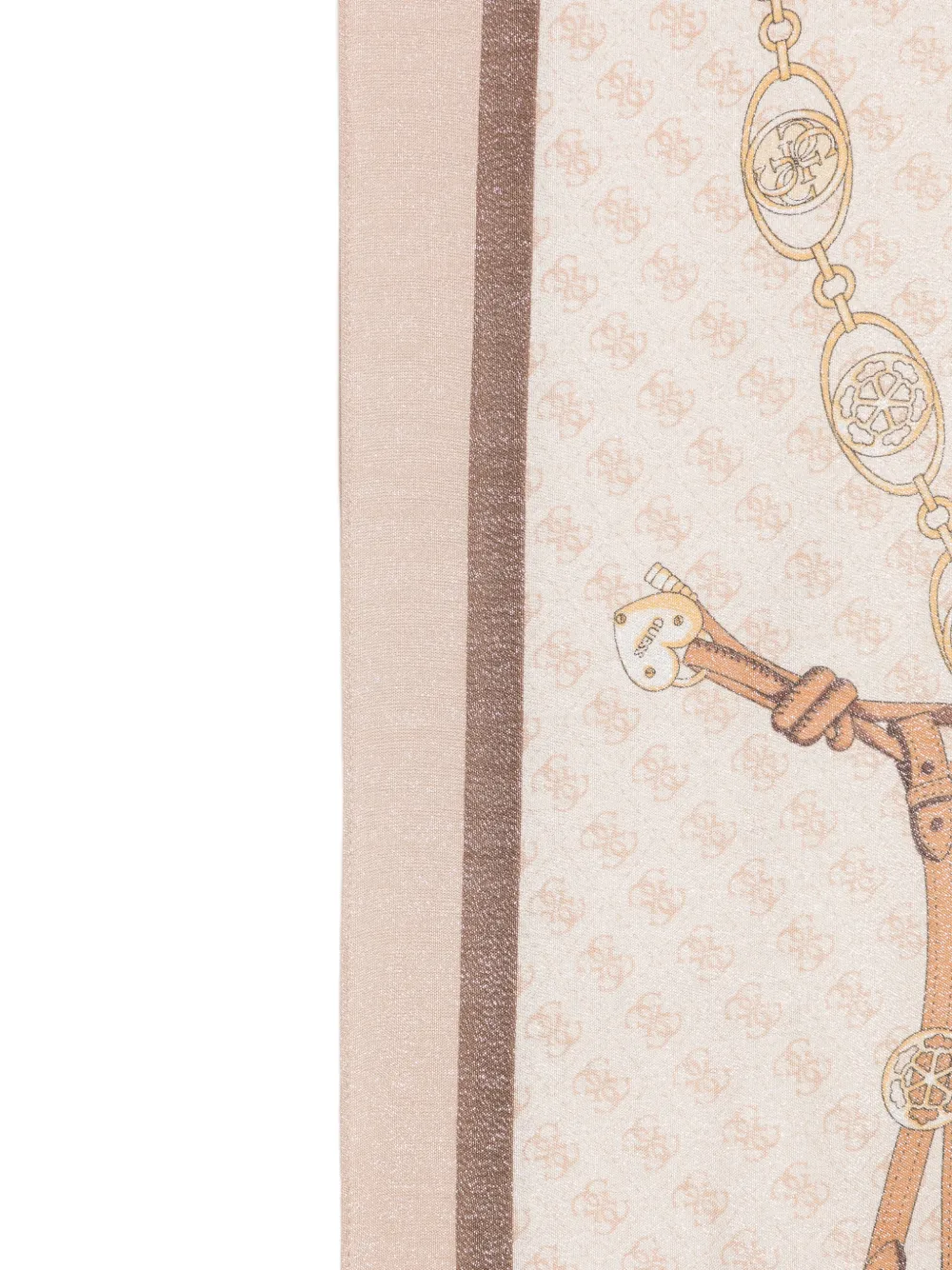GUESS USA Sjaal met luipaardprint Beige