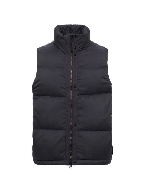 Stone Island doudoune sans manches en tissu Cordura® Advanced Fabrics ripstop mat G100004