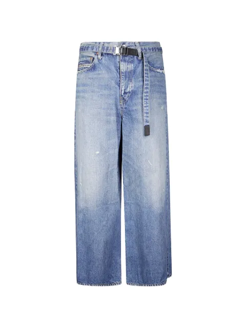 sacai Beyondexx distressed-effect jeans