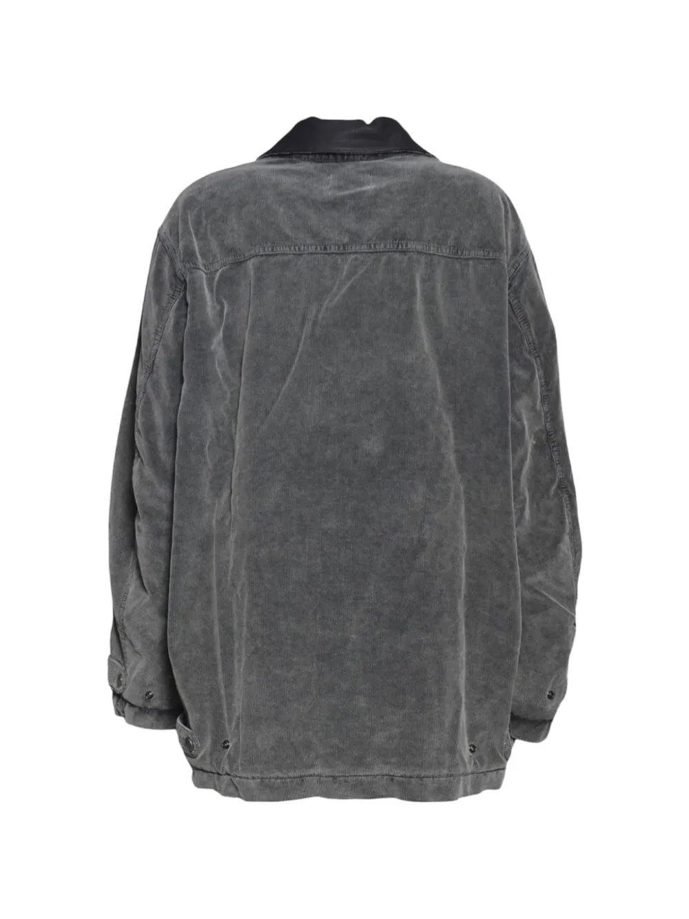 Haikure contrast-collar bomber jacket Grijs