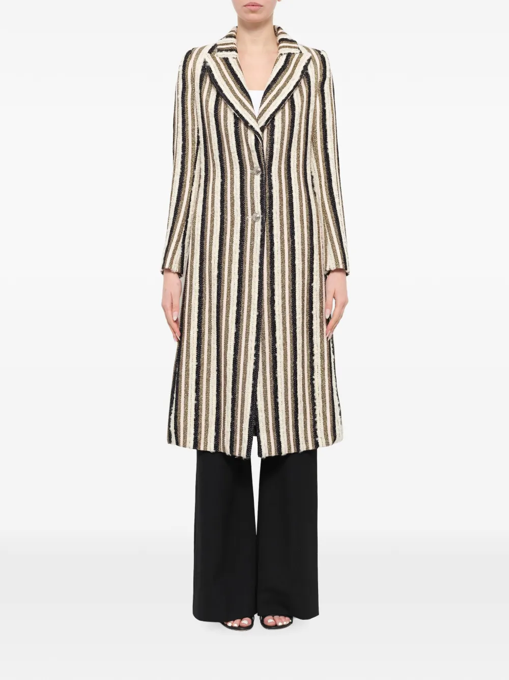 Lanvin stripe-print coat