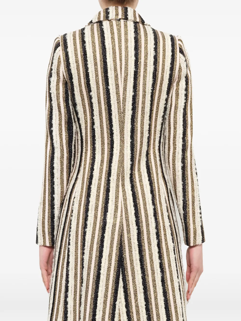 Lanvin Gestreepte jas Beige