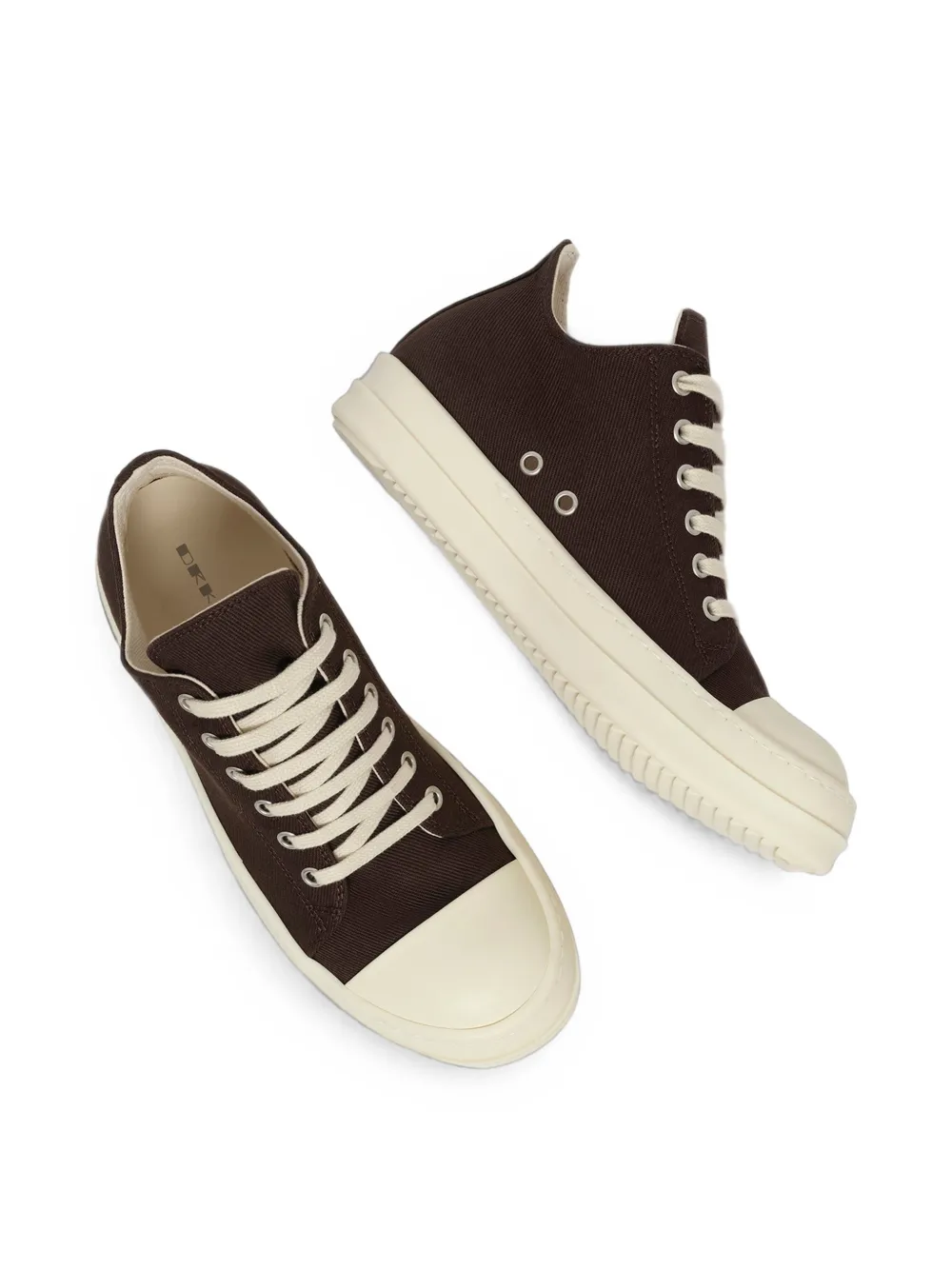 Rick Owens DRKSHDW overdyed denim sneakers Bruin