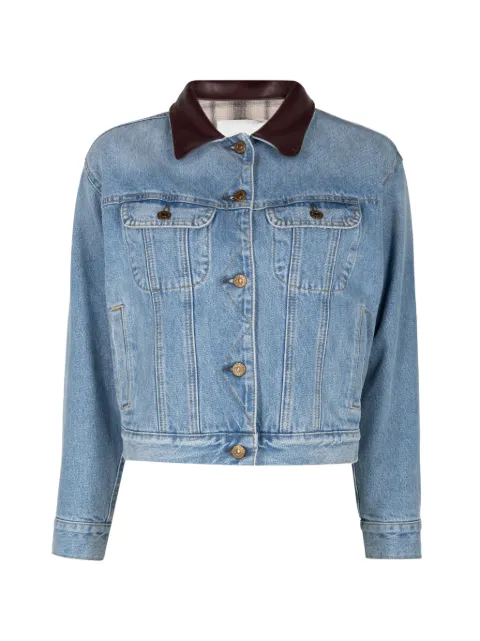 Citizens of Humanity Skylar contrast-collar denim jacket
